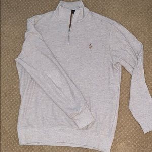 Ralph Lauren Men’s Large Oatmeal Quarter-zip